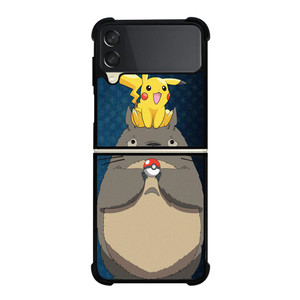 MY NEIGHBOR TOTORO X POKEMON PIKACHU Samsung Galaxy Z FLip 3 5G Case Cover
