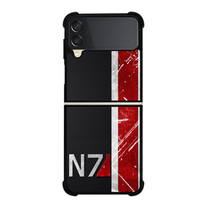 N7 ARMOUR MASS EFFECT CARBON Samsung Galaxy Z FLip 3 5G Case Cover