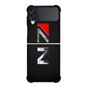 N7 MASS EFFECT CARBON LOGO Samsung Galaxy Z FLip 3 5G Case Cover