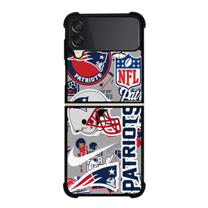 NEW ENGLAND PATRIOTS NFL STICKER BOMB Samsung Galaxy Z FLip 3 5G Case Cover NEW ENGLAND PATRIOTS NFL STICKER BOMB Samsung Galaxy Z FLip 3 5G Case Cover