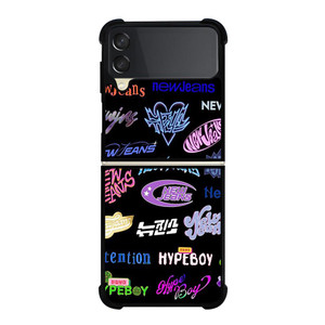 NEWJEANS STICKER COLLAGE Samsung Galaxy Z FLip 3 5G Case Cover NEWJEANS STICKER COLLAGE Samsung Galaxy Z FLip 3 5G Case Cover