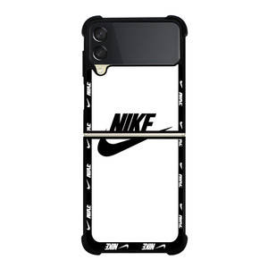 NIKE SWOOSH ROUND WHITE Samsung Galaxy Z FLip 3 5G Case Cover
