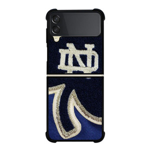 NOTRE DAME BLUE SHAMROCK LOGO Samsung Galaxy Z FLip 3 5G Case Cover NOTRE DAME BLUE SHAMROCK LOGO Samsung Galaxy Z FLip 3 5G Case Cover