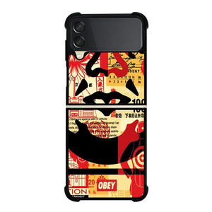 OBEY COLLAGE Samsung Galaxy Z FLip 3 5G Case Cover