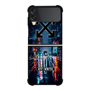 OFF WHITE NIGHT CITY Samsung Galaxy Z FLip 3 5G Case Cover OFF WHITE NIGHT CITY Samsung Galaxy Z FLip 3 5G Case Cover
