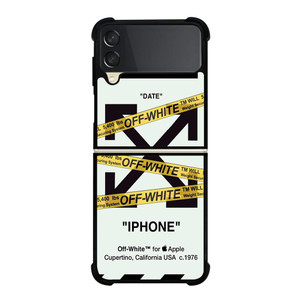 OFF WHITE YELLOW STRIPES Samsung Galaxy Z FLip 3 5G Case Cover