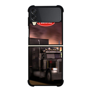 PETERBILT BLACK TRUCK Samsung Galaxy Z FLip 3 5G Case Cover