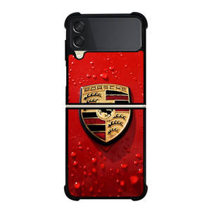 PORSCHE RED EMBLEM Samsung Galaxy Z FLip 3 5G Case Cover
