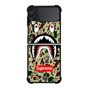 SHARK CAMO BATHING APE SUPREME Samsung Galaxy Z FLip 3 5G Case Cover SHARK CAMO BATHING APE SUPREME Samsung Galaxy Z FLip 3 5G Case Cover