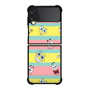 SPONGEBOB PATRICK CUTE STRIPE Samsung Galaxy Z FLip 3 5G Case Cover SPONGEBOB PATRICK CUTE STRIPE Samsung Galaxy Z FLip 3 5G Case Cover