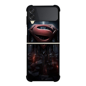 SUPERMAN DARK LOGO ICON Samsung Galaxy Z FLip 3 5G Case Cover