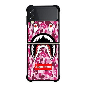 SUPREME BAPE CAMO SHARK Samsung Galaxy Z FLip 3 5G Case Cover SUPREME BAPE CAMO SHARK Samsung Galaxy Z FLip 3 5G Case Cover