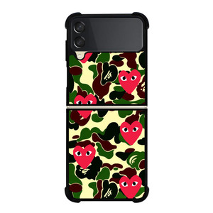 SUPREME BAPE COMME DES GARCONS Samsung Galaxy Z FLip 3 5G Case Cover