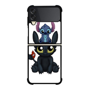 TOOTHLESS AND STITCH CARTOON Samsung Galaxy Z FLip 3 5G Case Cover