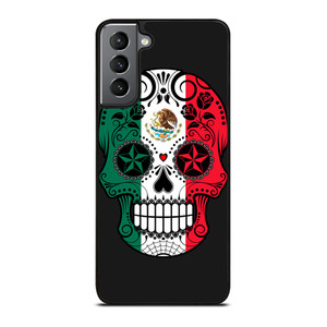 MEXICO SKULL SKELETON FLAG Samsung Galaxy S21 Plus Case
