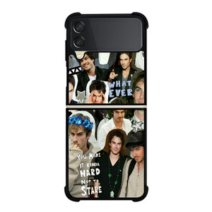 VAMPIRE DIARIES IAN SOMERHALDER COLLAGE Samsung Galaxy Z FLip 3 5G Case Cover VAMPIRE DIARIES IAN SOMERHALDER COLLAGE Samsung Galaxy Z FLip 3 5G Case Cover
