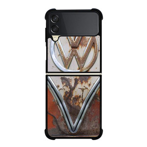 VW VOLKSWAGEN EMBLEM RUSTY Samsung Galaxy Z FLip 3 5G Case Cover VW VOLKSWAGEN EMBLEM RUSTY Samsung Galaxy Z FLip 3 5G Case Cover