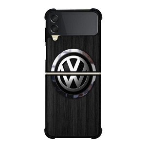 VW VOLKSWAGEN WOODEN EMBLEM Samsung Galaxy Z FLip 3 5G Case Cover