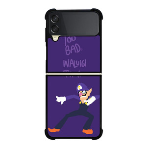 WALUIGI TIME TOO BAD Samsung Galaxy Z FLip 3 5G Case Cover WALUIGI TIME TOO BAD Samsung Galaxy Z FLip 3 5G Case Cover