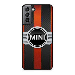 MINI COPER LOGO BLACK RED STRIPES Samsung Galaxy S21 Plus Case
