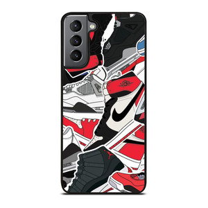 NIKE AIR JORDAN SHOES ART Samsung Galaxy S21 Plus Case NIKE AIR JORDAN SHOES ART Samsung Galaxy S21 Plus Case
