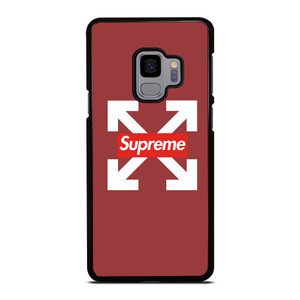 OFF WHITE LOGO X SUPREME RED Samsung Galaxy S9 Case OFF WHITE LOGO X SUPREME RED Samsung Galaxy S9 Case