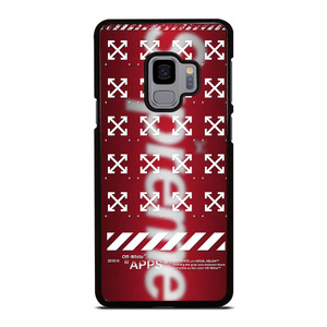 OFF WHITE X SUPREME LOGO BLUR Samsung Galaxy S9 Case OFF WHITE X SUPREME LOGO BLUR Samsung Galaxy S9 Case
