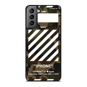 OFF WHITE CAMO BACKGROUND Samsung Galaxy S21 Plus Case