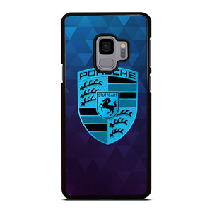 PORSCHE CAR BLUE LOGO Samsung Galaxy S9 Case