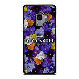 PURPLE FLOWERS COACH NEW YORK Samsung Galaxy S9 Case