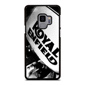 ROYAL ENFIELD LOGO BLACK WHITE Samsung Galaxy S9 Case