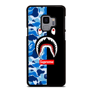 SUPREME BAPE SHARK CAMO BLUE BLACK Samsung Galaxy S9 Case SUPREME BAPE SHARK CAMO BLUE BLACK Samsung Galaxy S9 Case