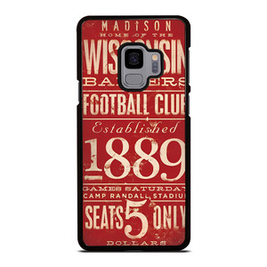 WISCONSIN BADGER OLD TICKET Samsung Galaxy S9 Case WISCONSIN BADGER OLD TICKET Samsung Galaxy S9 Case