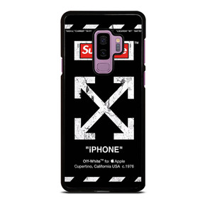 OFF WHITE BLACK SUP Samsung Galaxy S9 Plus Case