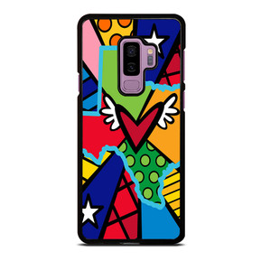 ROMERO BRITTO POP TEXAS MAP Samsung Galaxy S9 Plus Case ROMERO BRITTO POP TEXAS MAP Samsung Galaxy S9 Plus Case