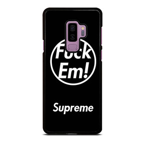 SUPREME FUCK EM BLACK Samsung Galaxy S9 Plus Case
