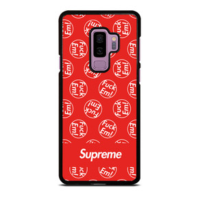 SUPREME FUCK EM PATTERN Samsung Galaxy S9 Plus Case SUPREME FUCK EM PATTERN Samsung Galaxy S9 Plus Case