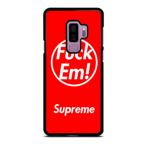 SUPREME FUCK EM RED Samsung Galaxy S9 Plus Case SUPREME FUCK EM RED Samsung Galaxy S9 Plus Case