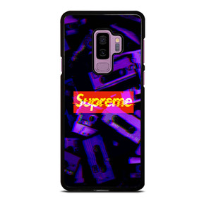 SUPREME PURPLE CASSETTE GLITCH Samsung Galaxy S9 Plus Case