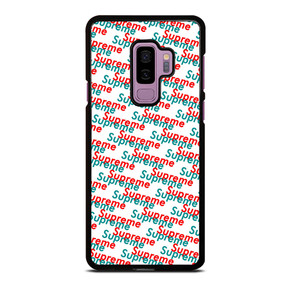 SUPREME RED BLUE PATTERN Samsung Galaxy S9 Plus Case SUPREME RED BLUE PATTERN Samsung Galaxy S9 Plus Case
