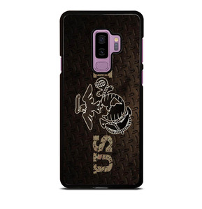 UNITED STATED MARINE CORPS METAL LOGO Samsung Galaxy S9 Plus Case