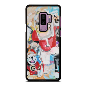 UNIVERSITY OF GEORGIA BULLDOGS UGA ART Samsung Galaxy S9 Plus Case
