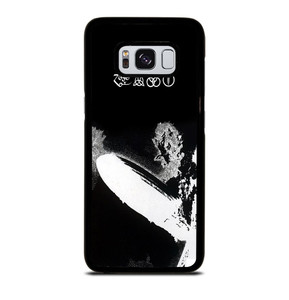 LED ZEPPELIN BLACK WHITE LOGO Samsung Galaxy S8 Case