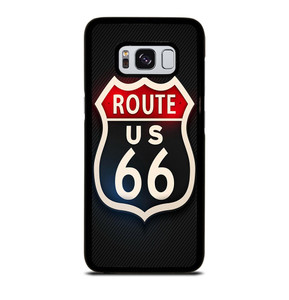 ROUTE 66 STREET US LOGO CARBON Samsung Galaxy S8 Case ROUTE 66 STREET US LOGO CARBON Samsung Galaxy S8 Case