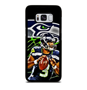RUSSELL WILSON SEATTLE SEAHAWKS ART Samsung Galaxy S8 Case
