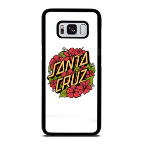 SANTA CRUZ SKATEBOARD FLORAL WHITE Samsung Galaxy S8 Case SANTA CRUZ SKATEBOARD FLORAL WHITE Samsung Galaxy S8 Case