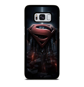 SUPERMAN DARK LOGO ICON Samsung Galaxy S8 Case SUPERMAN DARK LOGO ICON Samsung Galaxy S8 Case