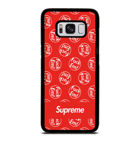 SUPREME FUCK EM PATTERN Samsung Galaxy S8 Case SUPREME FUCK EM PATTERN Samsung Galaxy S8 Case