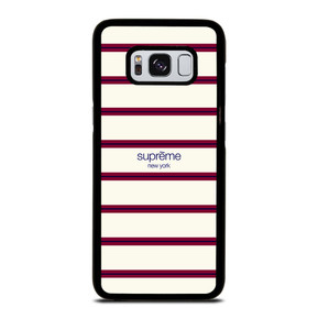 SUPREME NEW YORK RED STRIPE Samsung Galaxy S8 Case SUPREME NEW YORK RED STRIPE Samsung Galaxy S8 Case
