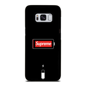 SUPREME PHONE LOW BATTERY Samsung Galaxy S8 Case SUPREME PHONE LOW BATTERY Samsung Galaxy S8 Case